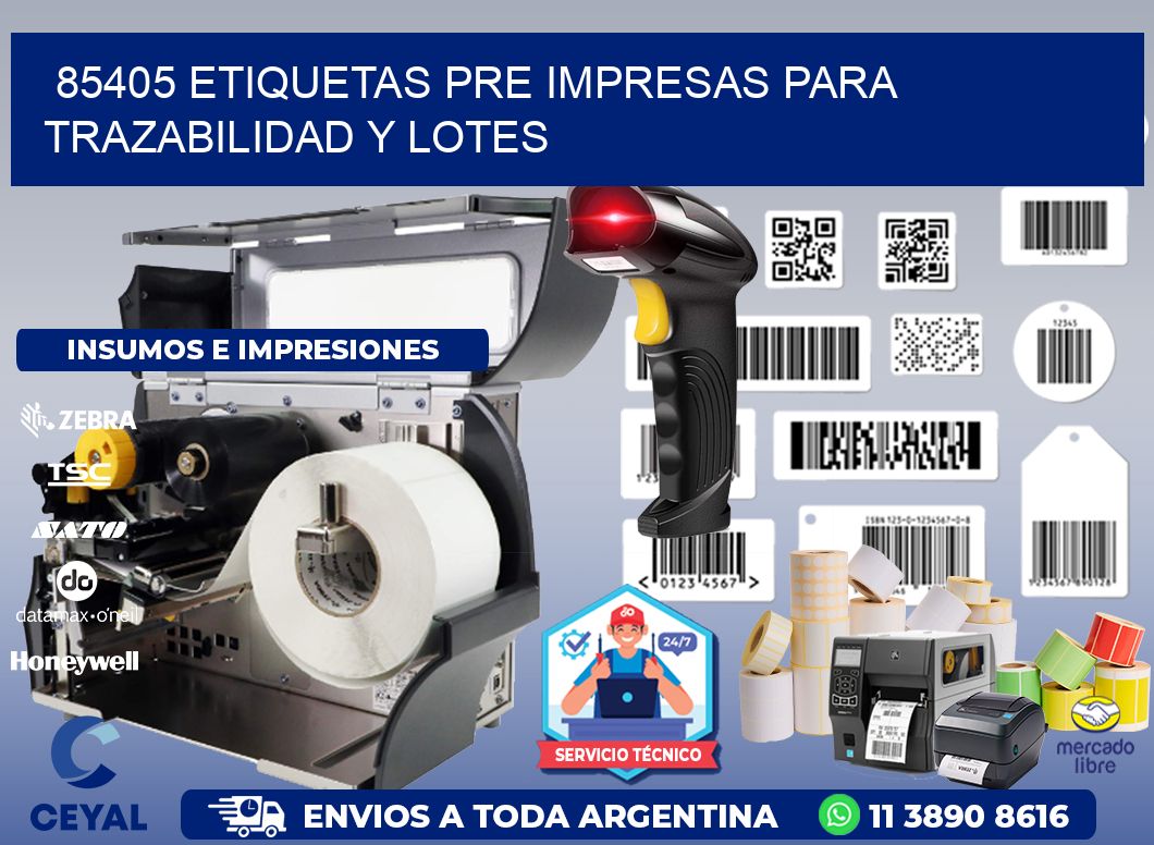 85405 etiquetas pre impresas para trazabilidad y lotes
