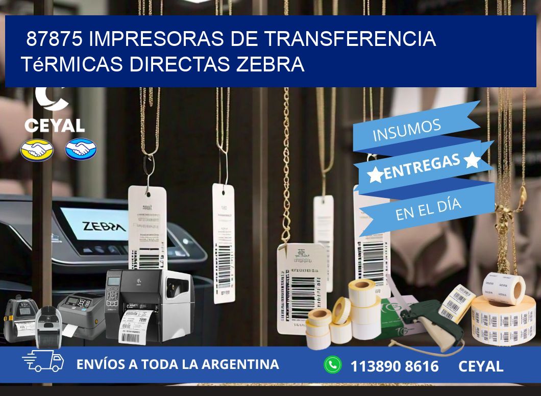 87875 impresoras de Transferencia térmicas directas zebra