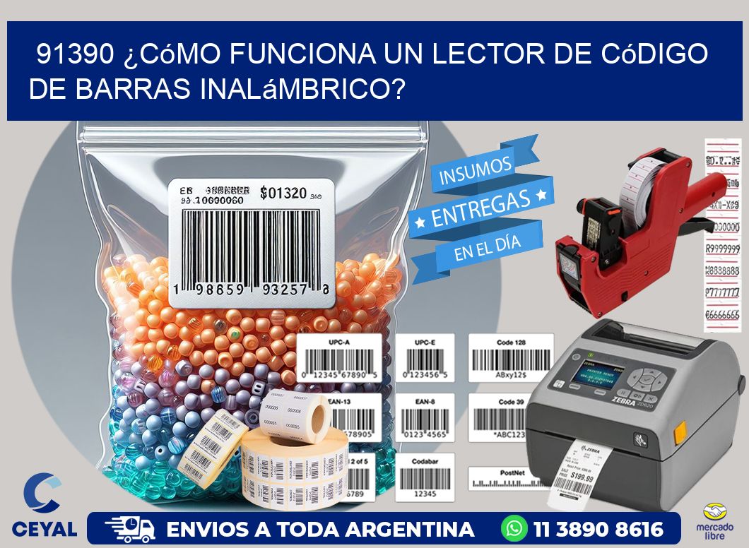 91390 ¿Cómo funciona un lector de código de barras inalámbrico?