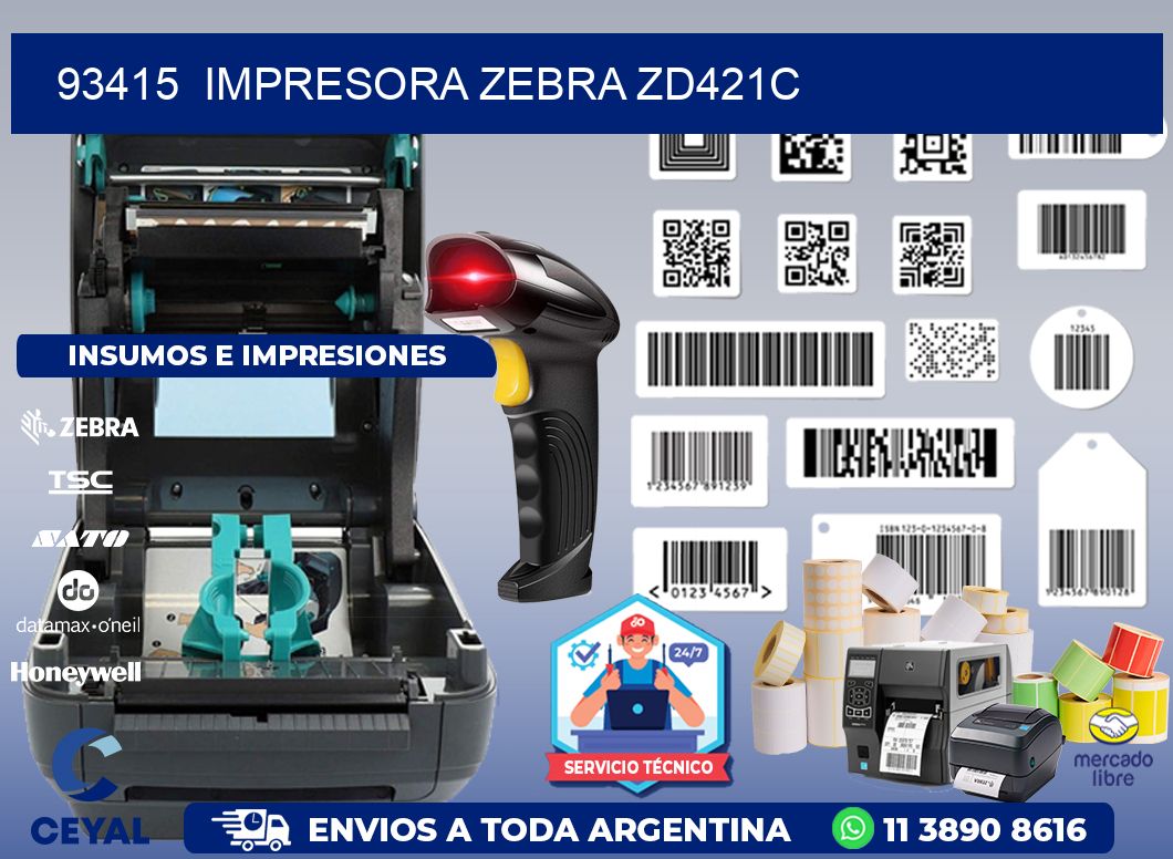 93415 Impresora Zebra zd421c