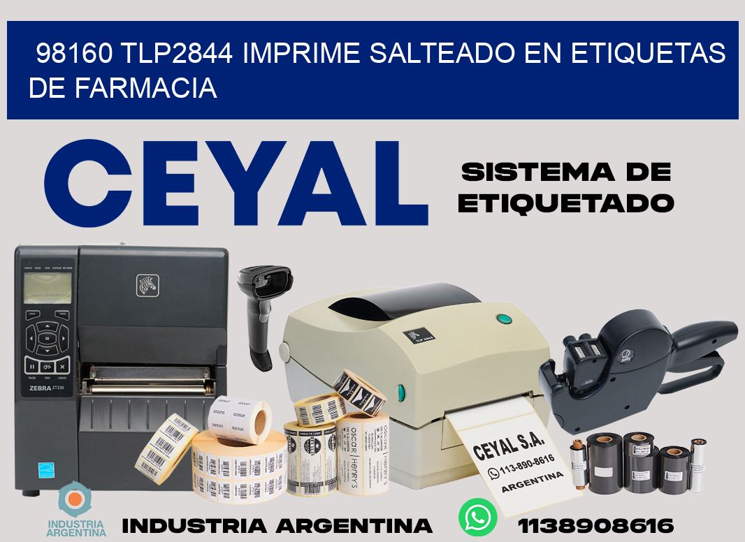 98160 tlp2844 imprime salteado en etiquetas de farmacia
