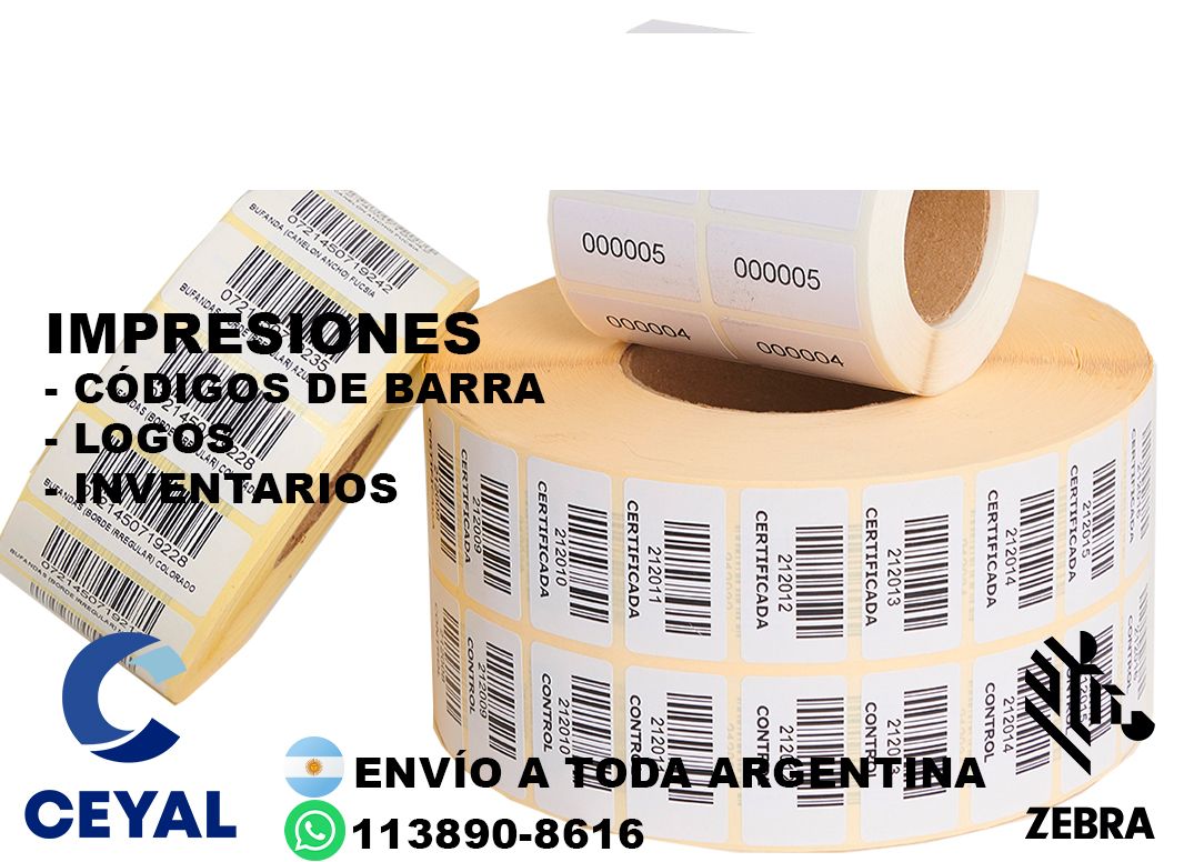 impresora codigos + 83005 etiquetas + ribbon
