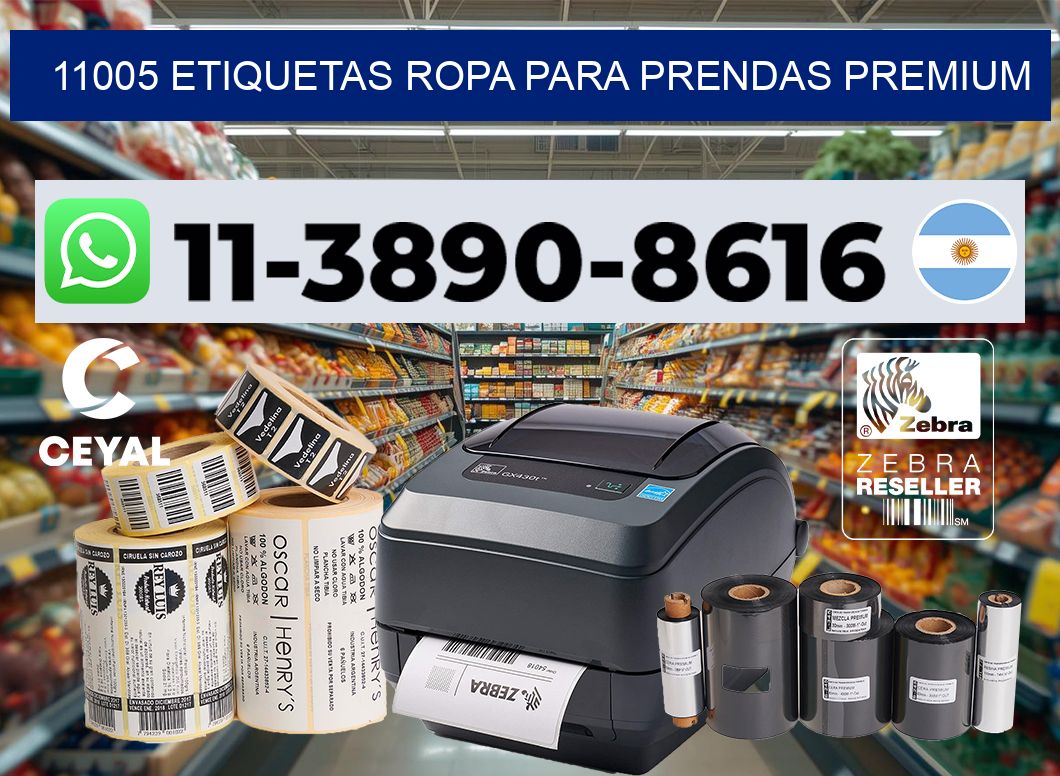 11005 Etiquetas ropa para prendas premium