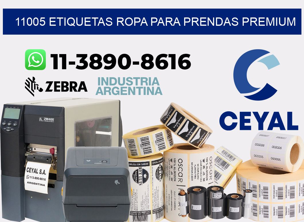 11005 Etiquetas ropa para prendas premium