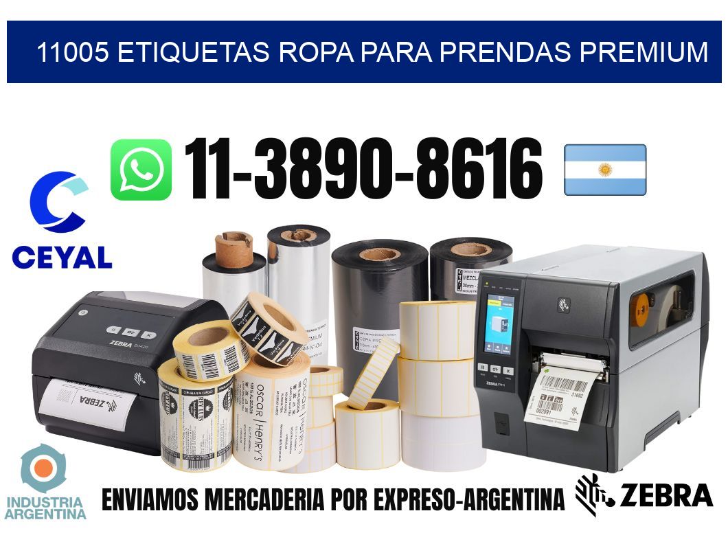 11005 Etiquetas ropa para prendas premium