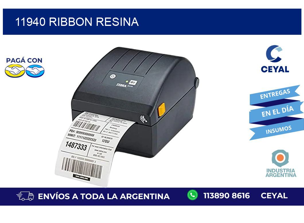 11940 ribbon resina