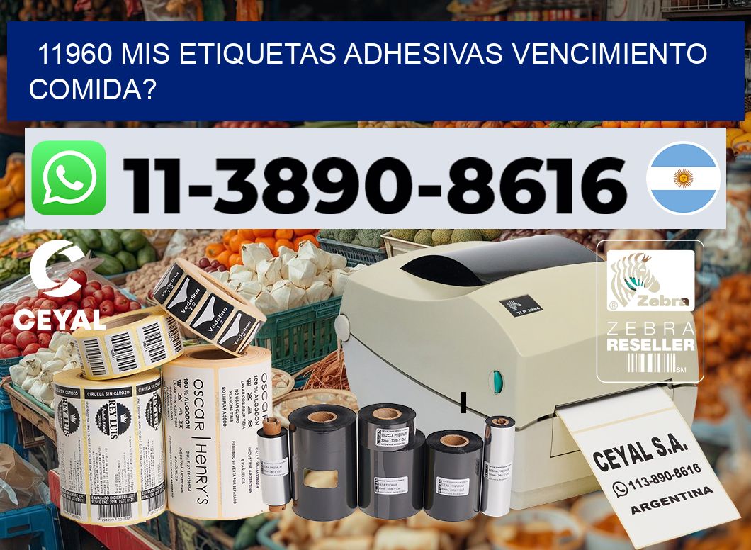 11960 mis etiquetas adhesivas vencimiento comida?