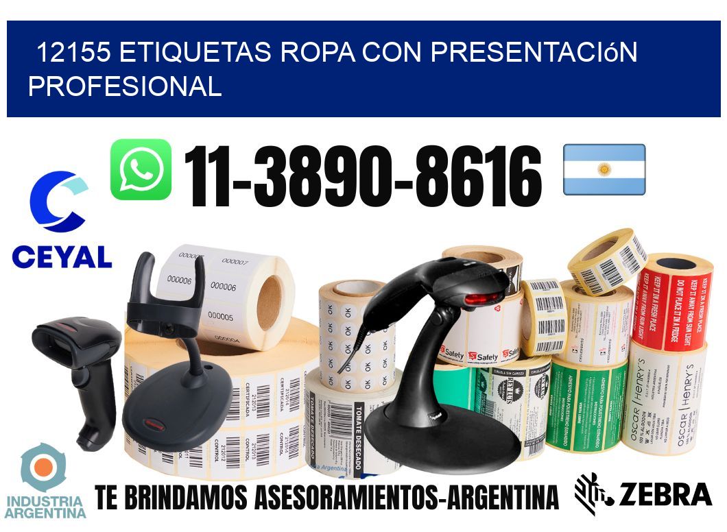 12155 Etiquetas ropa con presentación profesional