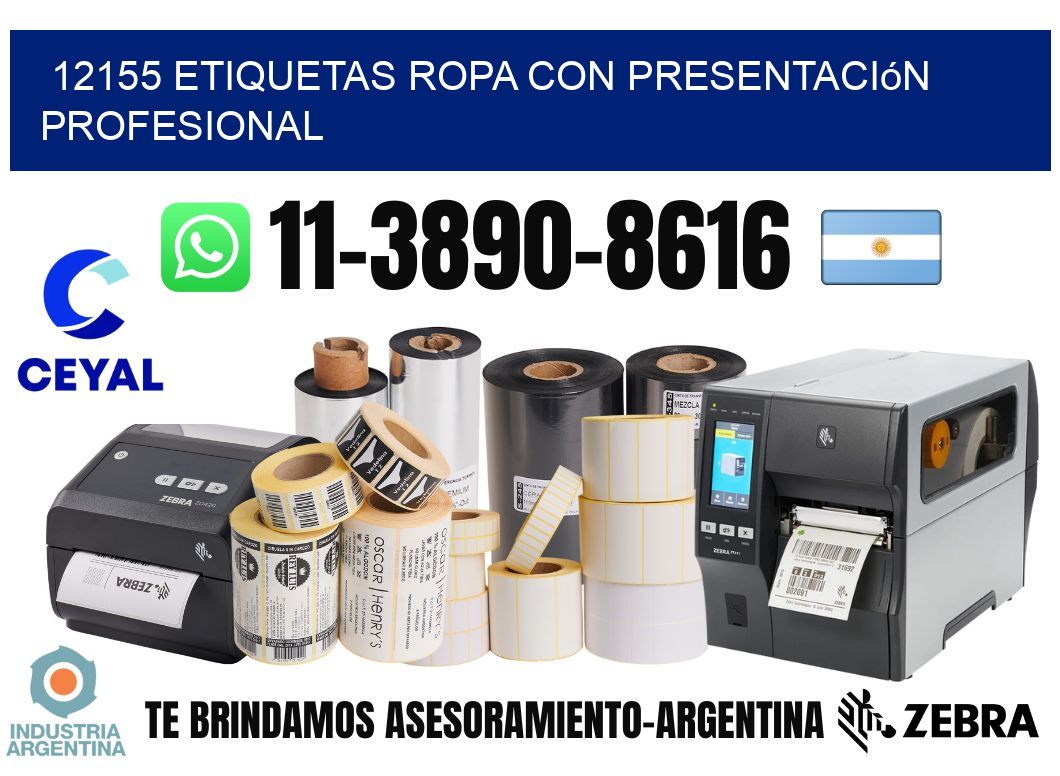 12155 Etiquetas ropa con presentación profesional