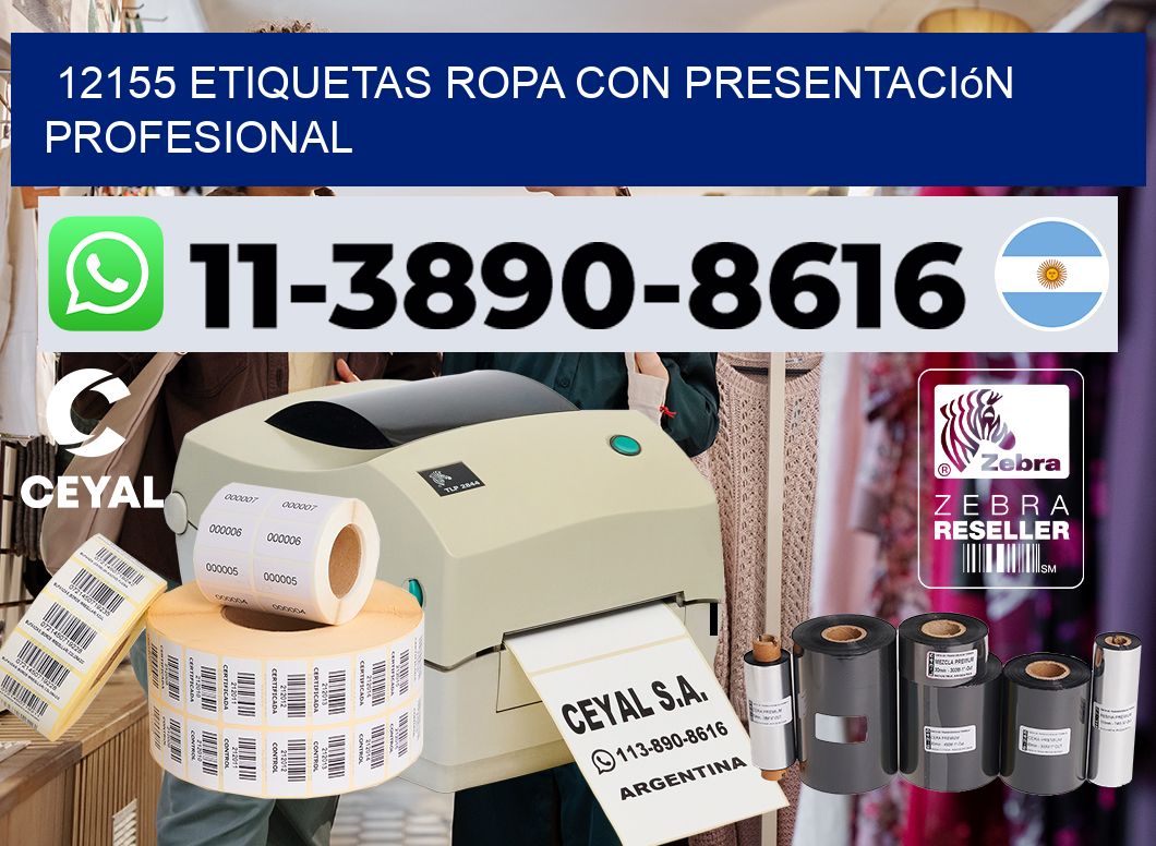 12155 Etiquetas ropa con presentación profesional