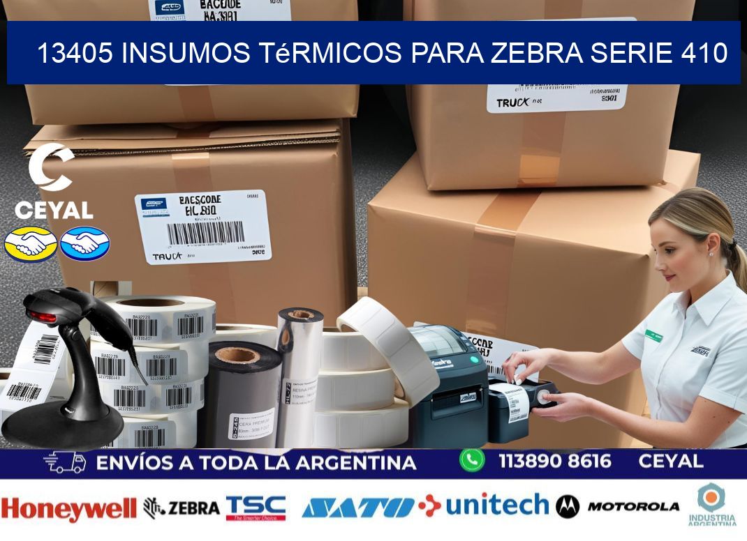 13405 insumos térmicos para zebra serie 410