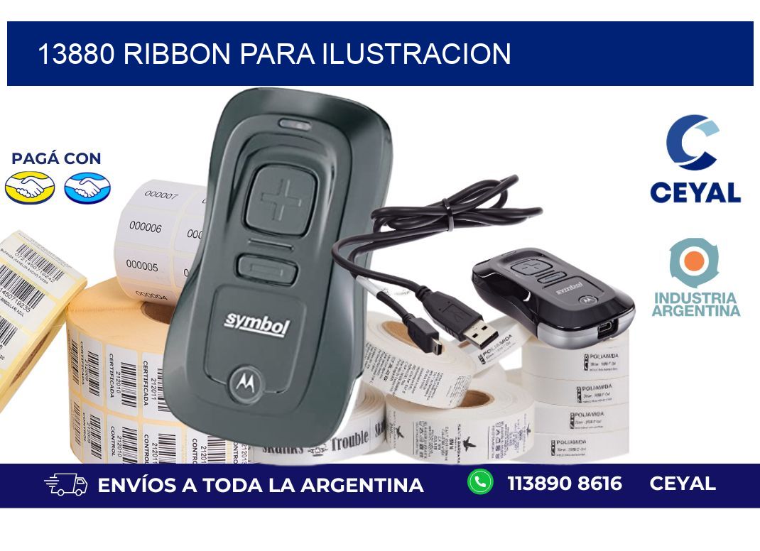 13880 ribbon para ilustracion