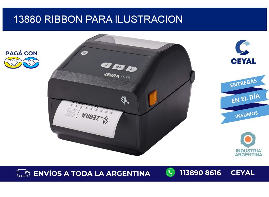 13880 ribbon para ilustracion