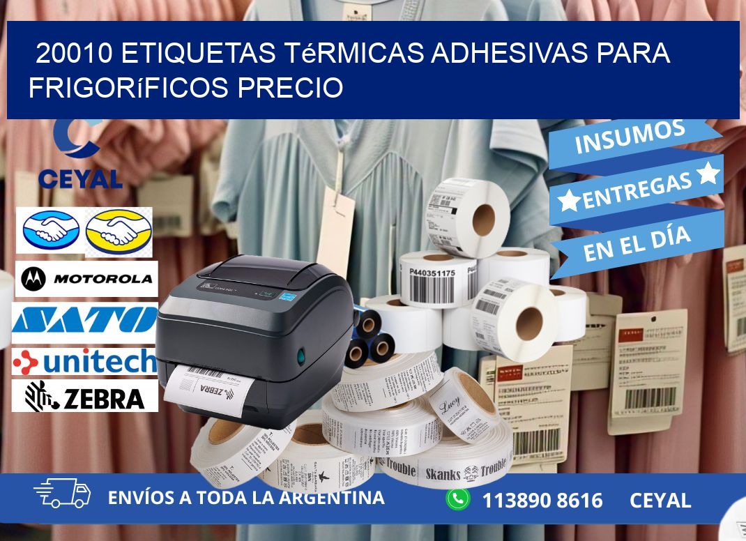 20010 etiquetas térmicas adhesivas para frigoríficos precio