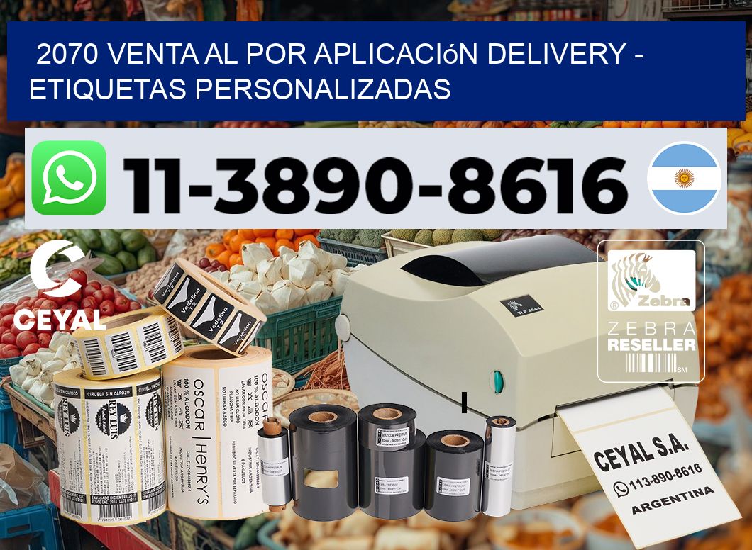 2070 Venta al Por Aplicación delivery – Etiquetas Personalizadas