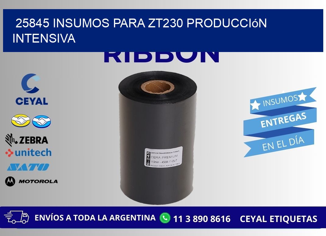 25845 insumos para zt230 producción intensiva