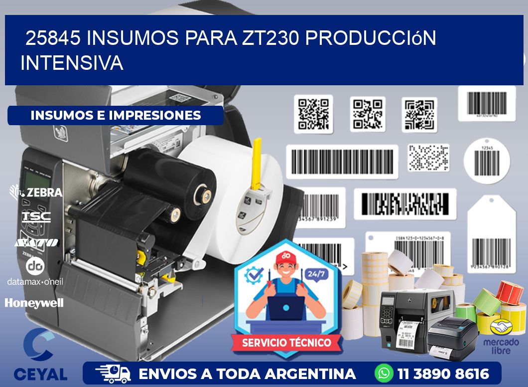 25845 insumos para zt230 producción intensiva