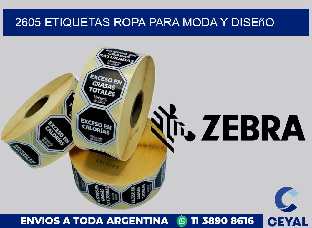 2605 Etiquetas ropa para moda y diseño