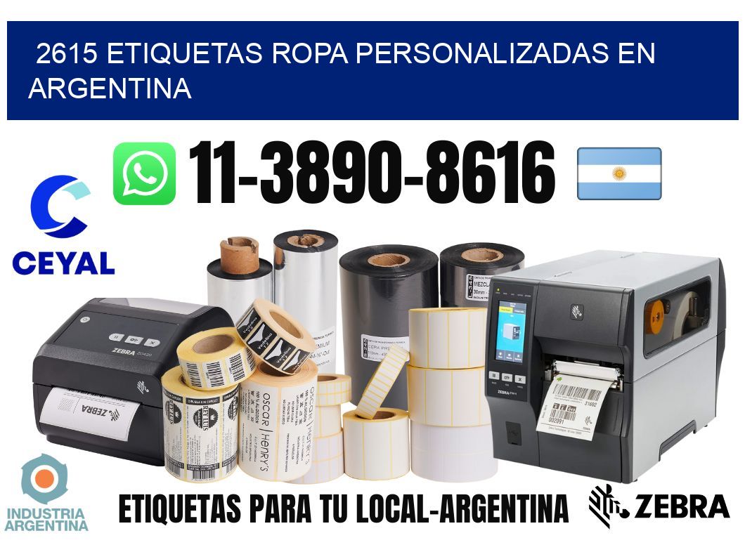 2615 Etiquetas ropa personalizadas en Argentina