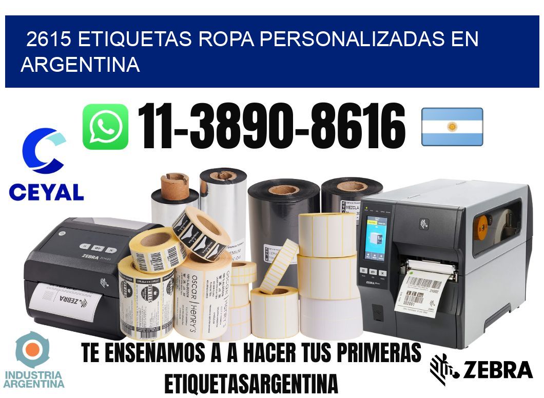 2615 Etiquetas ropa personalizadas en Argentina
