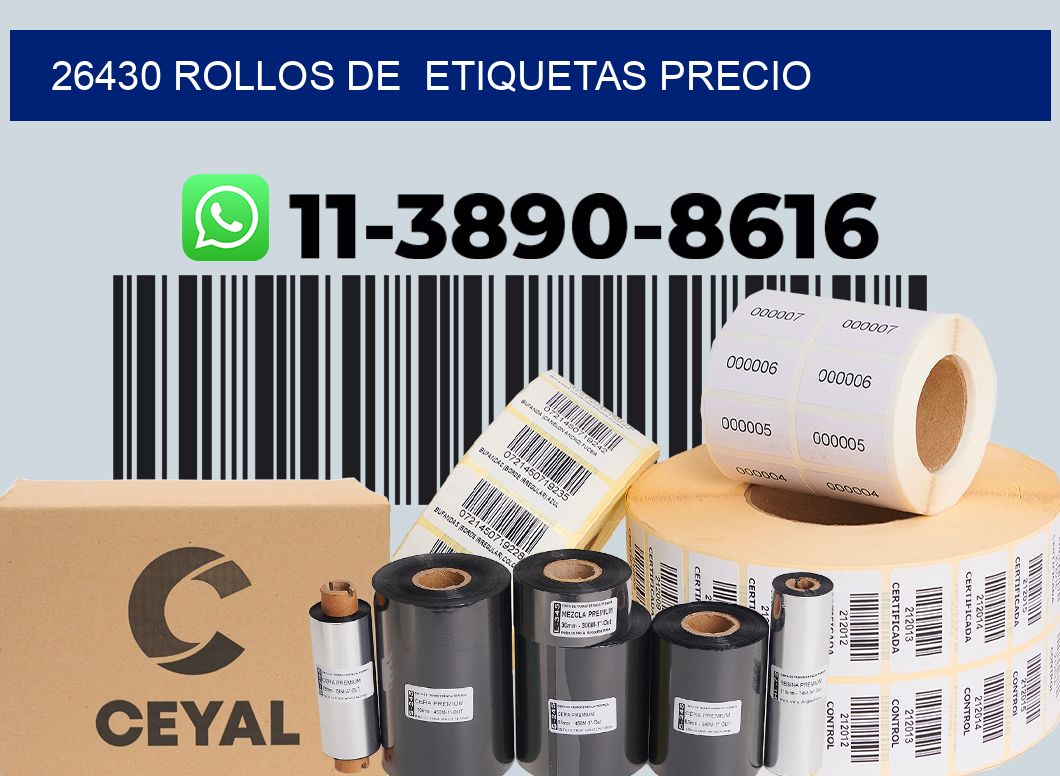 26430 rollos de etiquetas precio