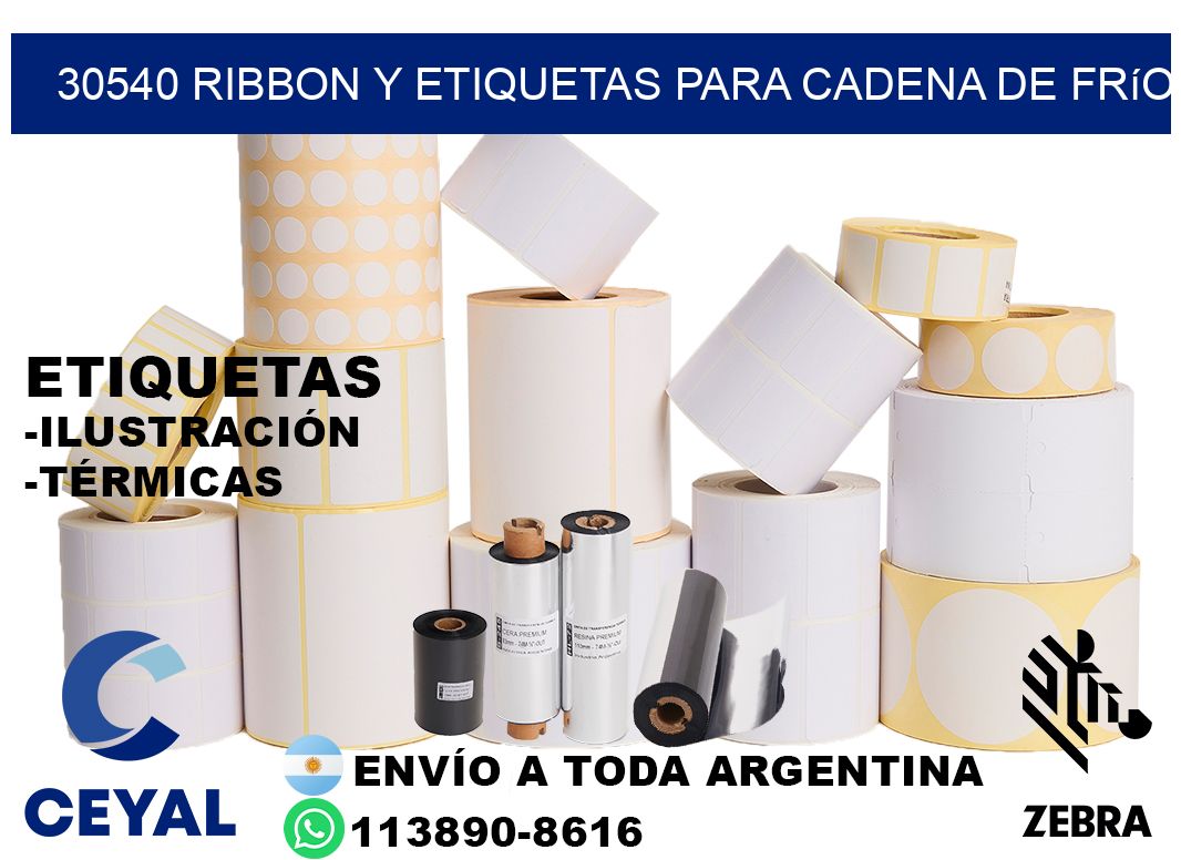 30540 ribbon y etiquetas para cadena de frío