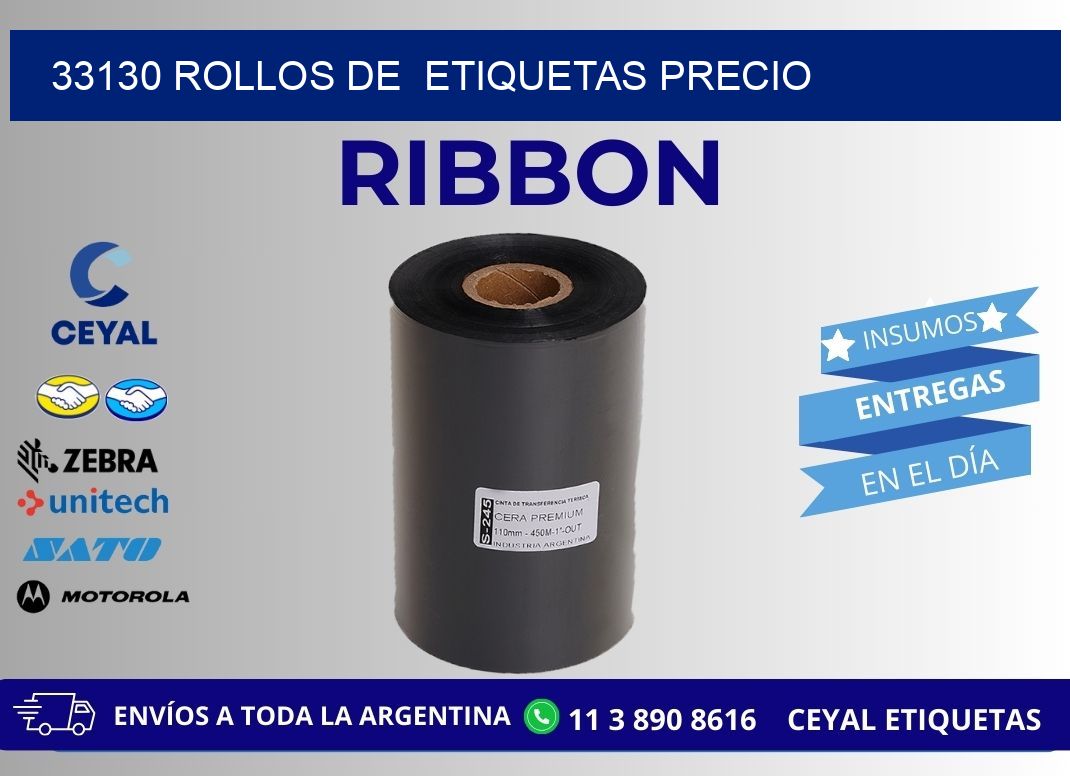 33130 rollos de etiquetas precio