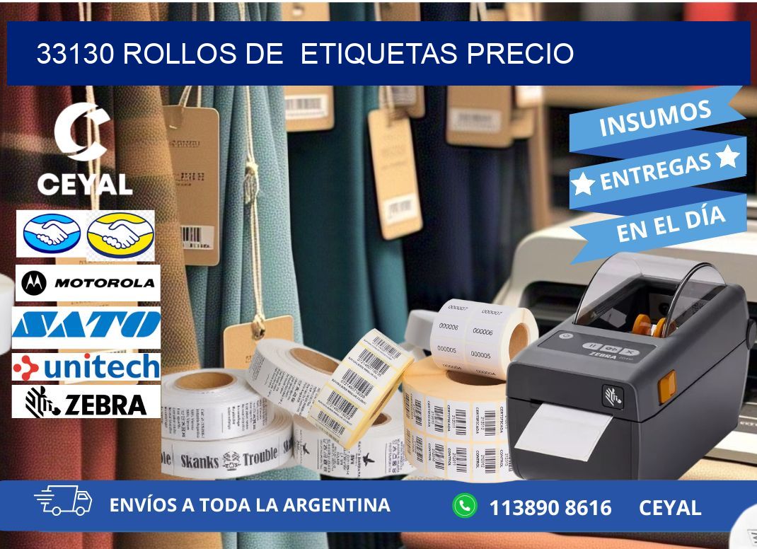 33130 rollos de etiquetas precio