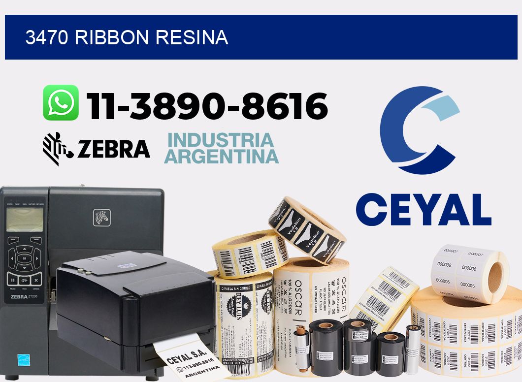 3470 ribbon resina