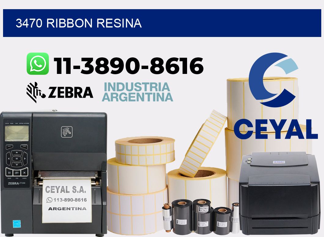 3470 ribbon resina