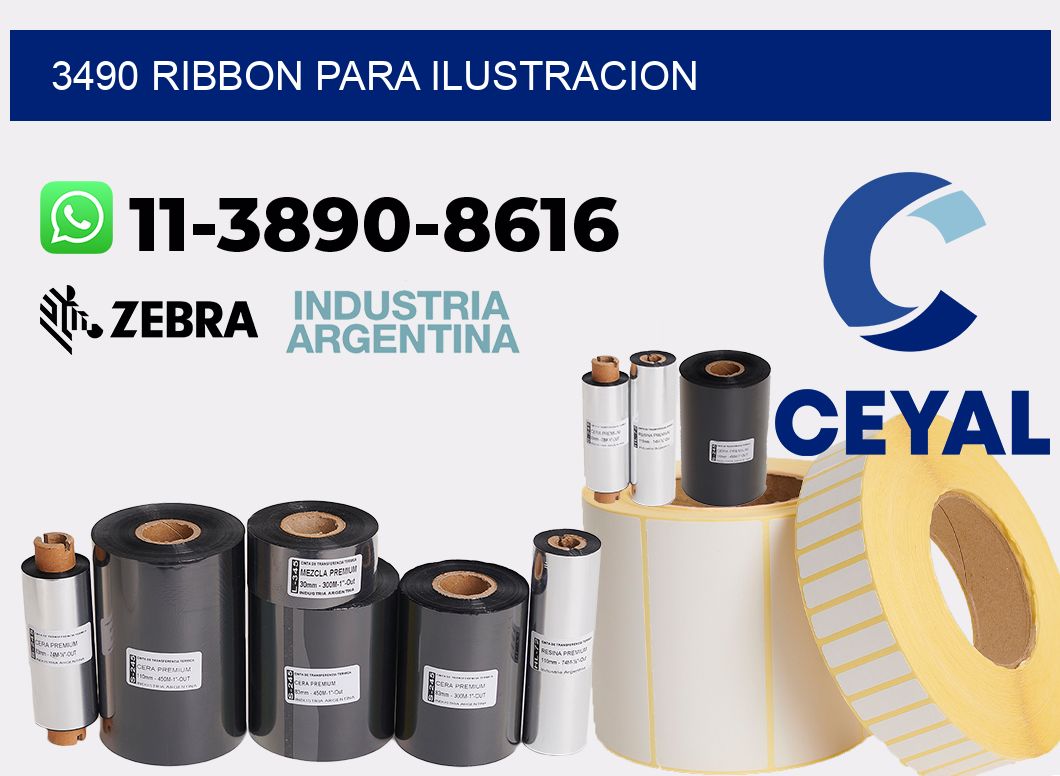 3490 ribbon para ilustracion