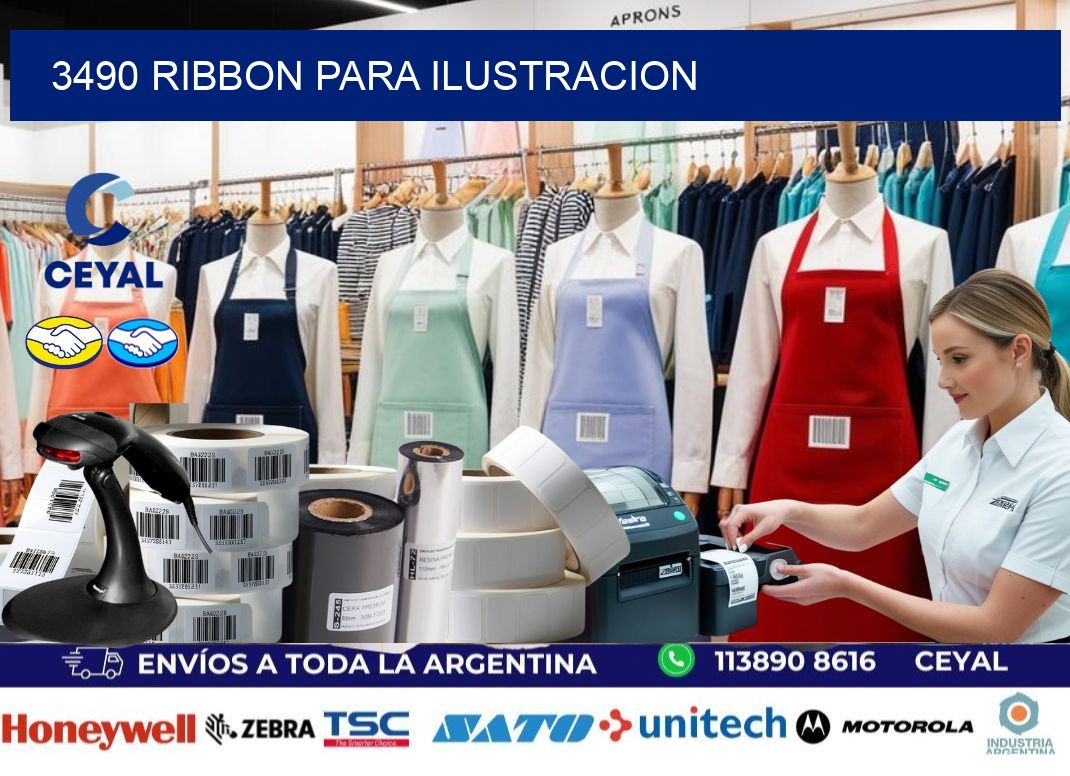 3490 ribbon para ilustracion
