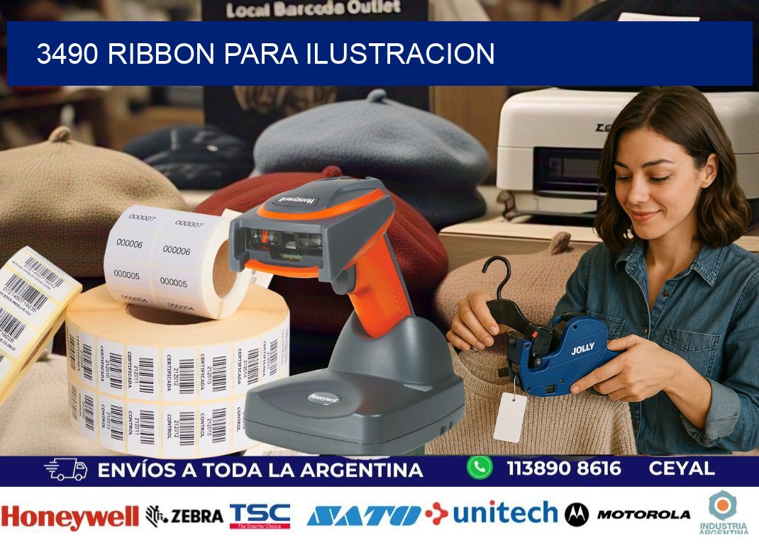 3490 ribbon para ilustracion