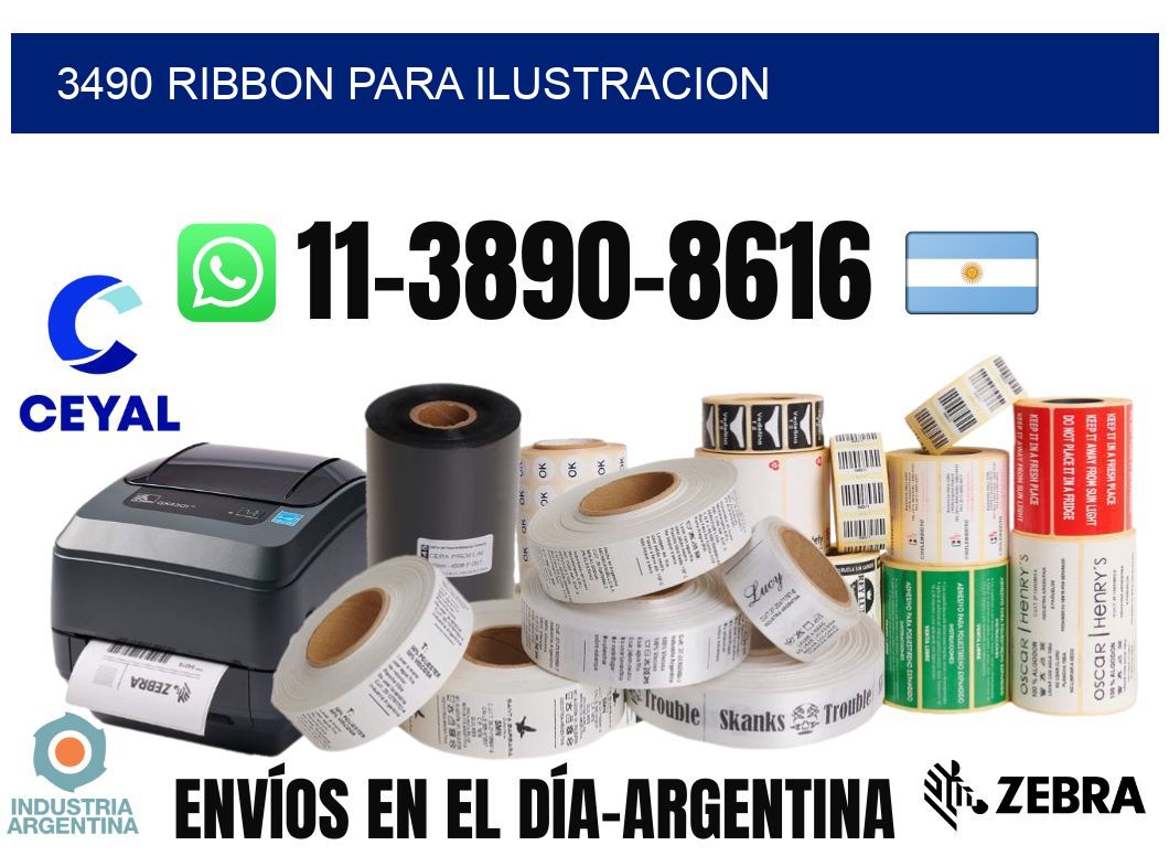 3490 ribbon para ilustracion