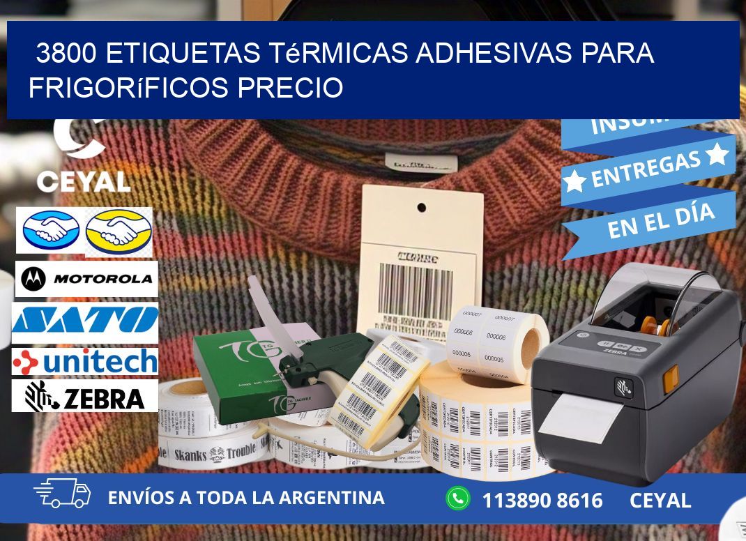 3800 etiquetas térmicas adhesivas para frigoríficos precio