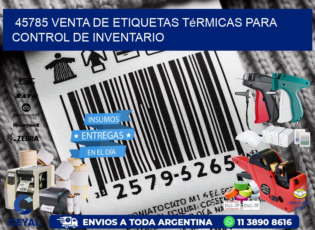 45785 venta de etiquetas térmicas para control de inventario