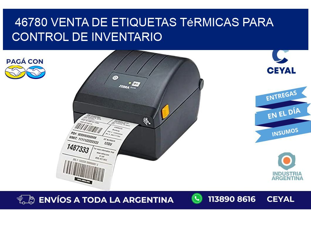 46780 venta de etiquetas térmicas para control de inventario