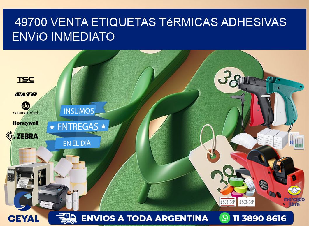49700 venta etiquetas térmicas adhesivas envío inmediato