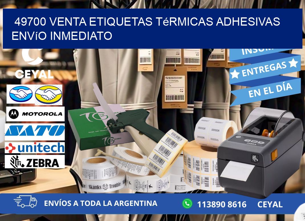 49700 venta etiquetas térmicas adhesivas envío inmediato