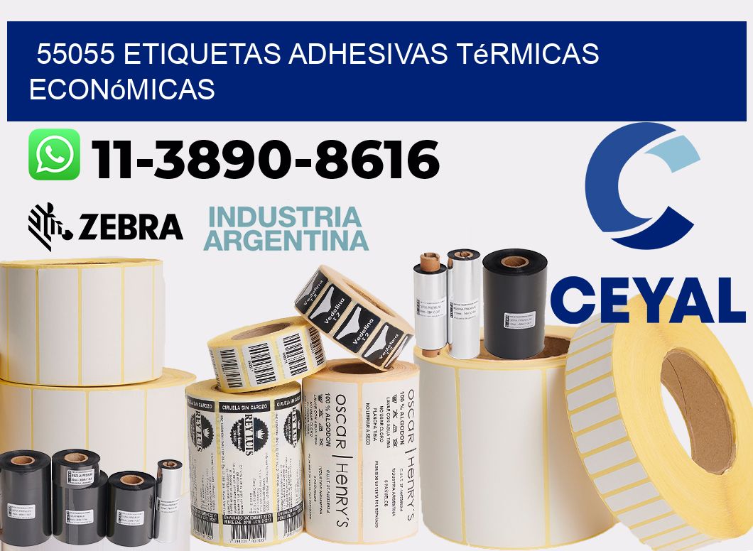 55055 etiquetas adhesivas térmicas económicas
