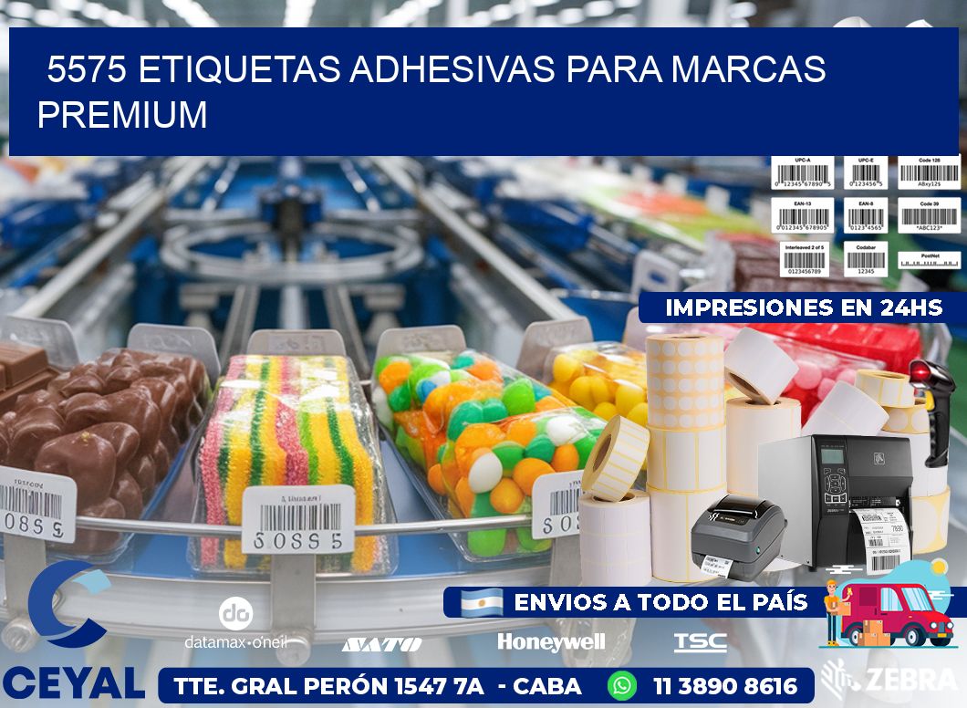 5575 Etiquetas adhesivas para marcas premium