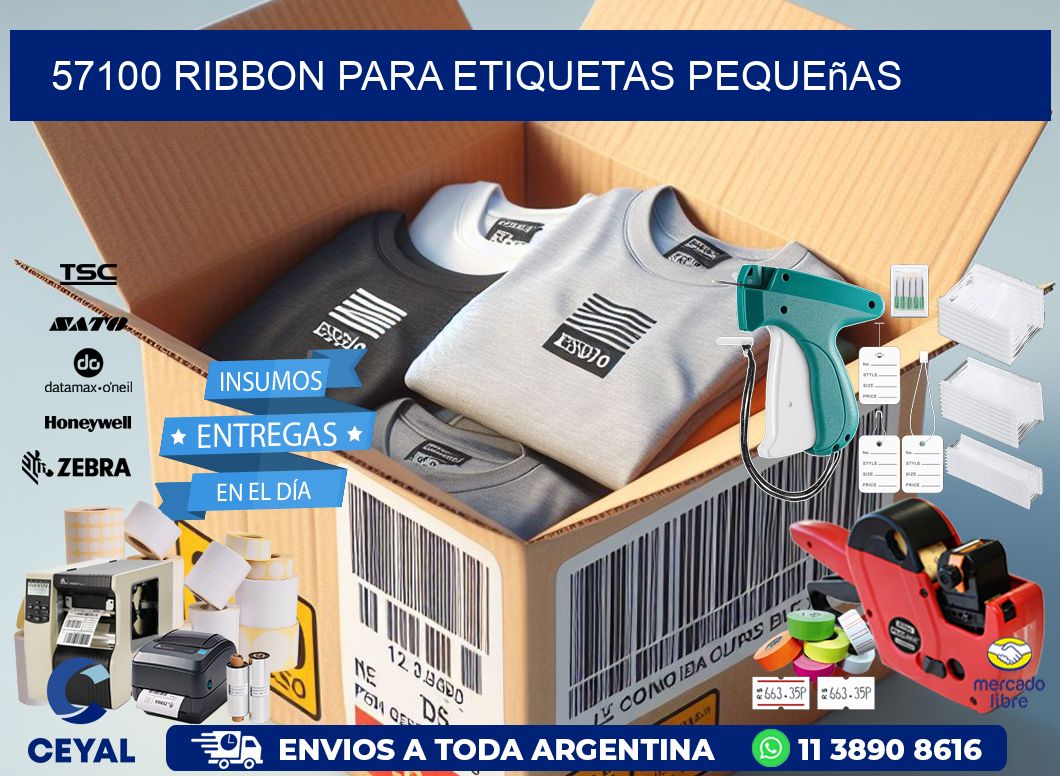 57100 ribbon para etiquetas pequeñas