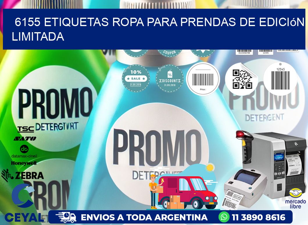 6155 Etiquetas ropa para prendas de edición limitada