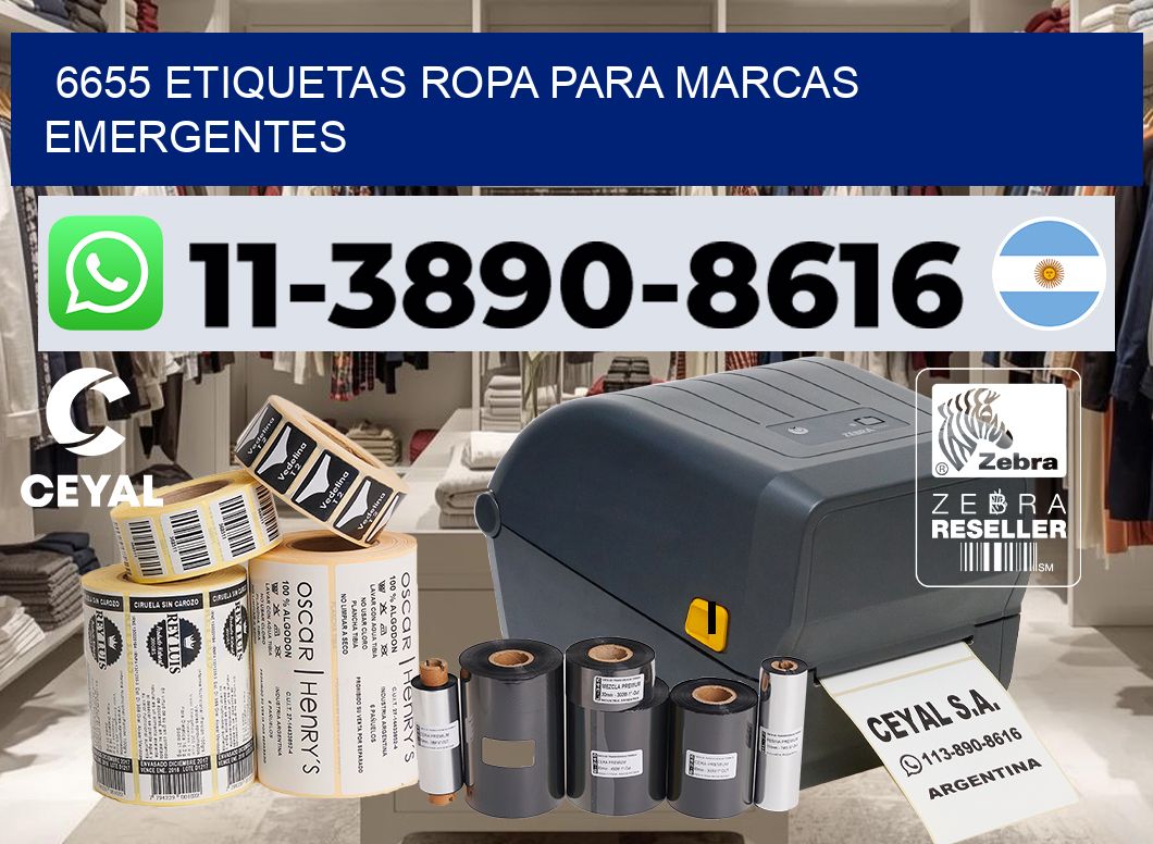 6655 Etiquetas ropa para marcas emergentes