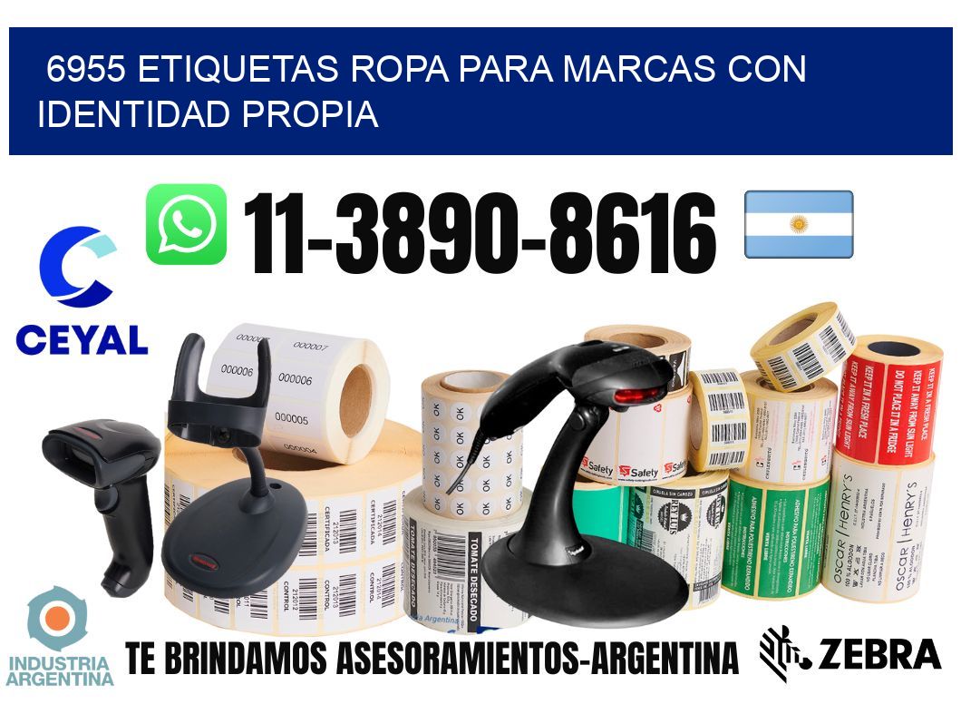 6955 Etiquetas ropa para marcas con identidad propia