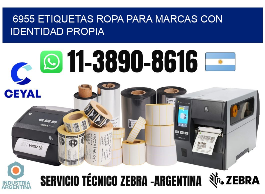 6955 Etiquetas ropa para marcas con identidad propia