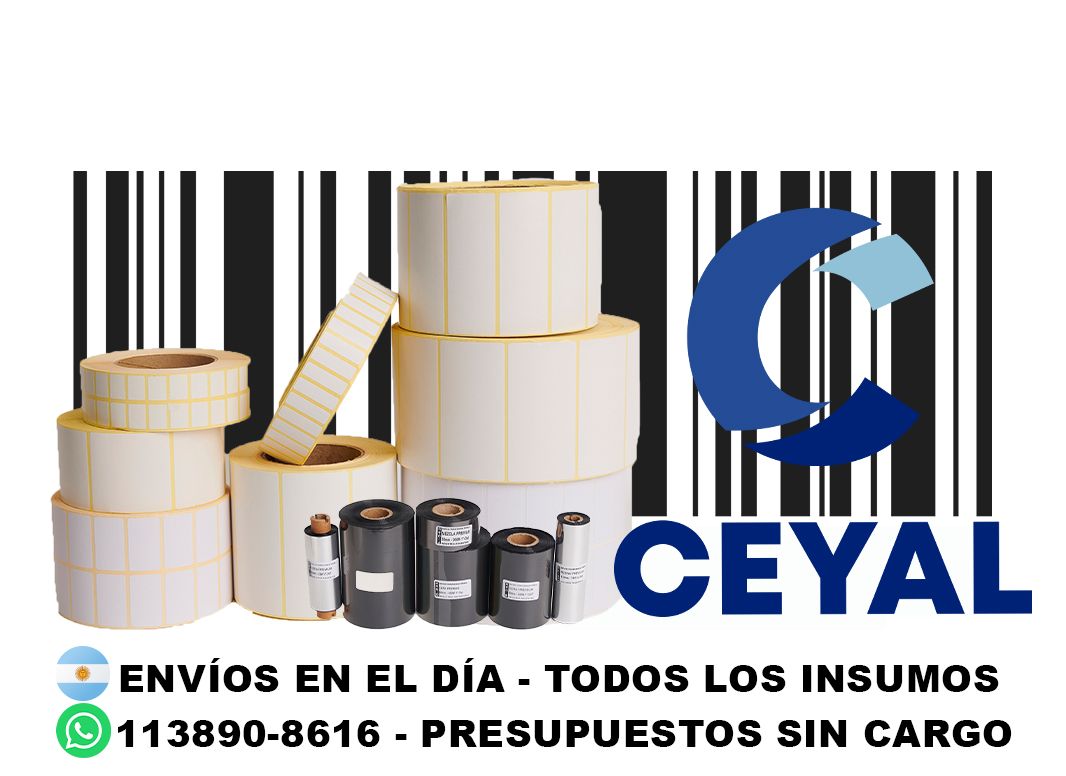 70165 ribbon profesional para zebra zd500 etiquetas