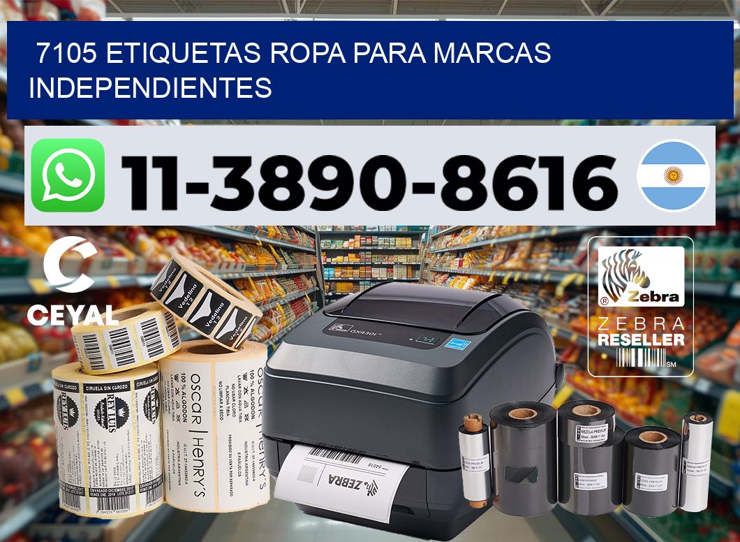 7105 Etiquetas ropa para marcas independientes