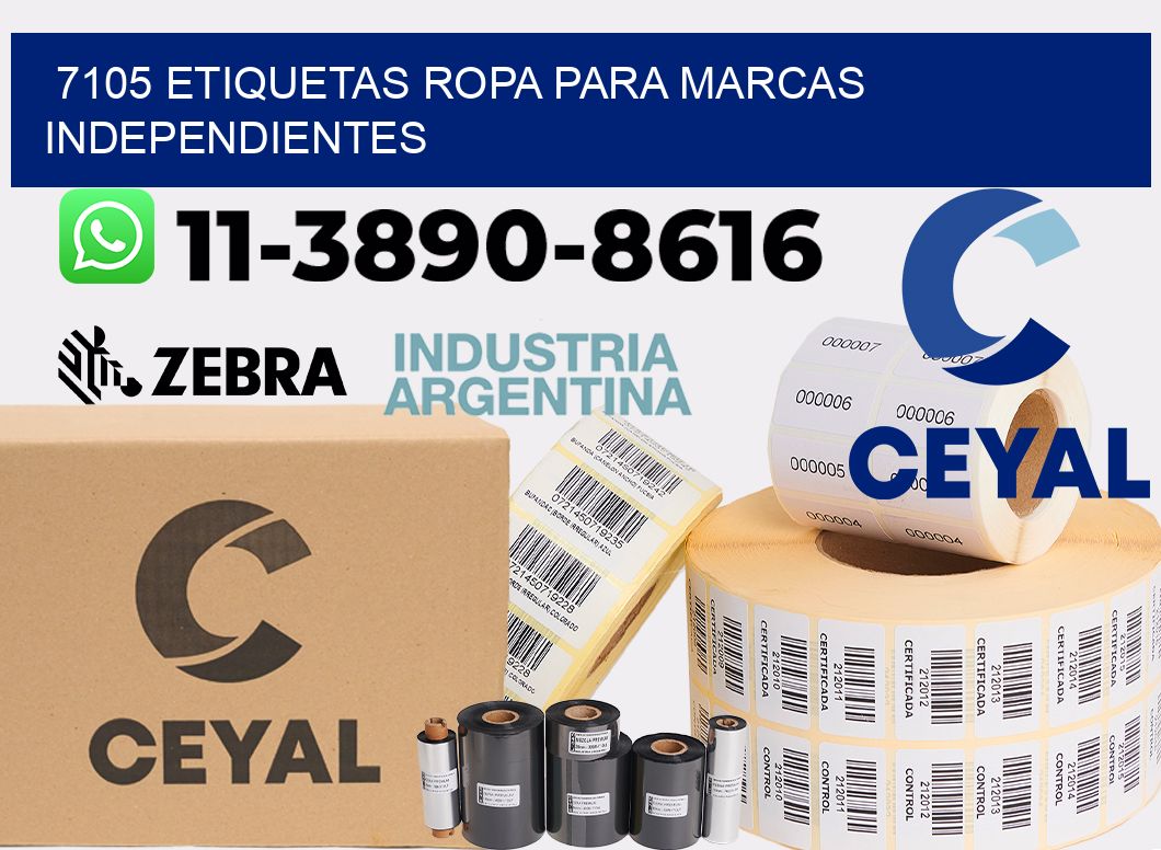 7105 Etiquetas ropa para marcas independientes