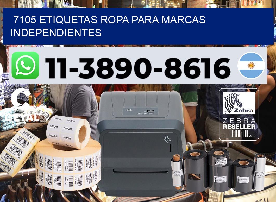 7105 Etiquetas ropa para marcas independientes